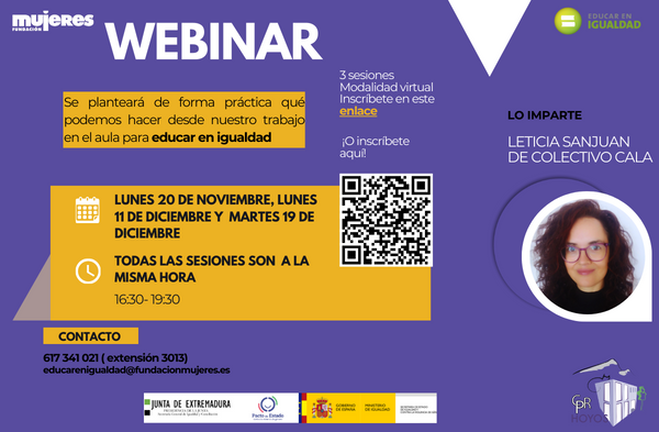 Featured image for “Webinar Educar en Igualdad”